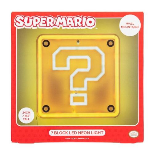 PALADONE – SUPERMARIO – Question Block – Lampada a Muro LED cm –  (In box cm)…x6…x12